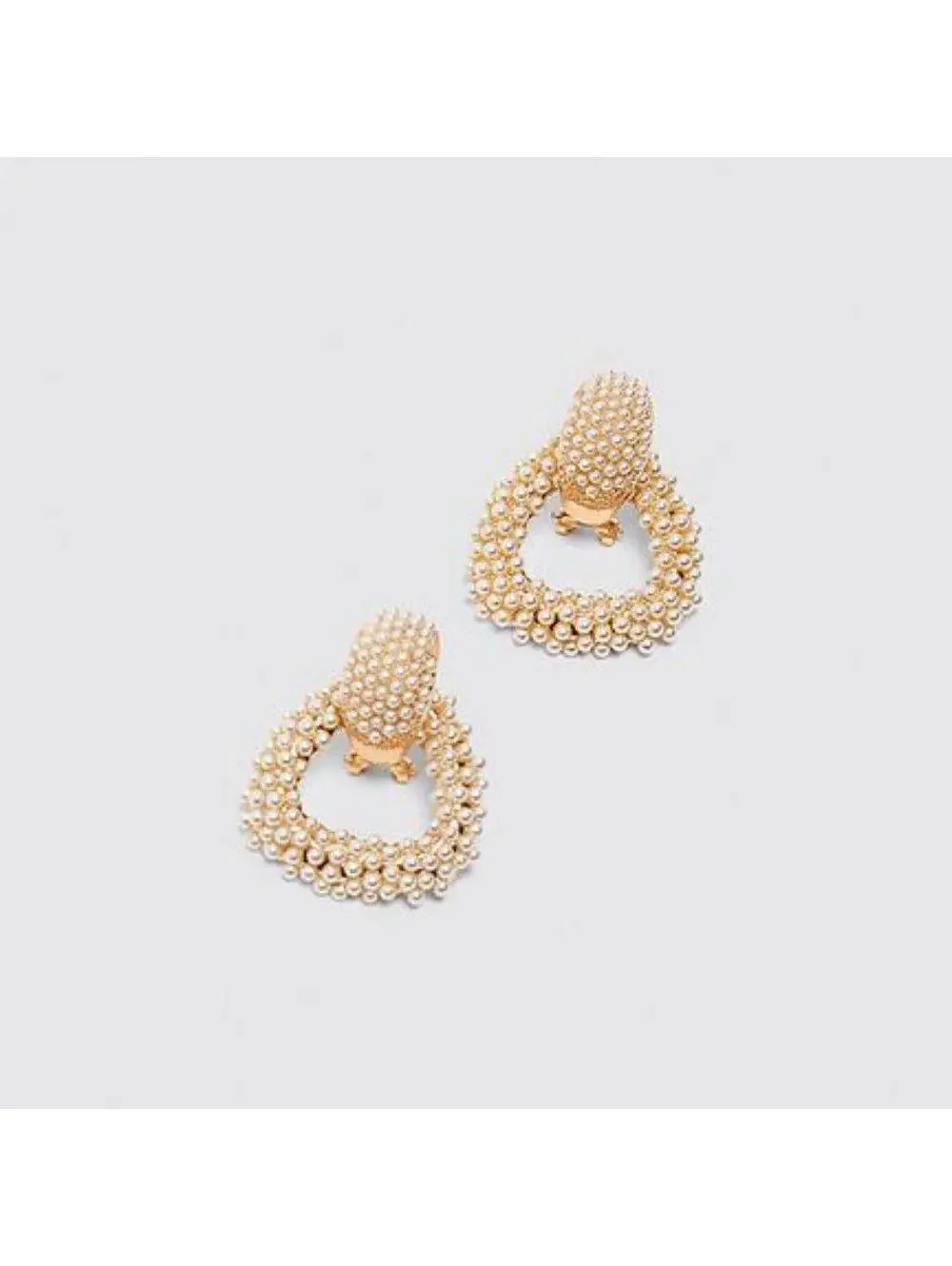 Zara Pearl Hoop Earrings